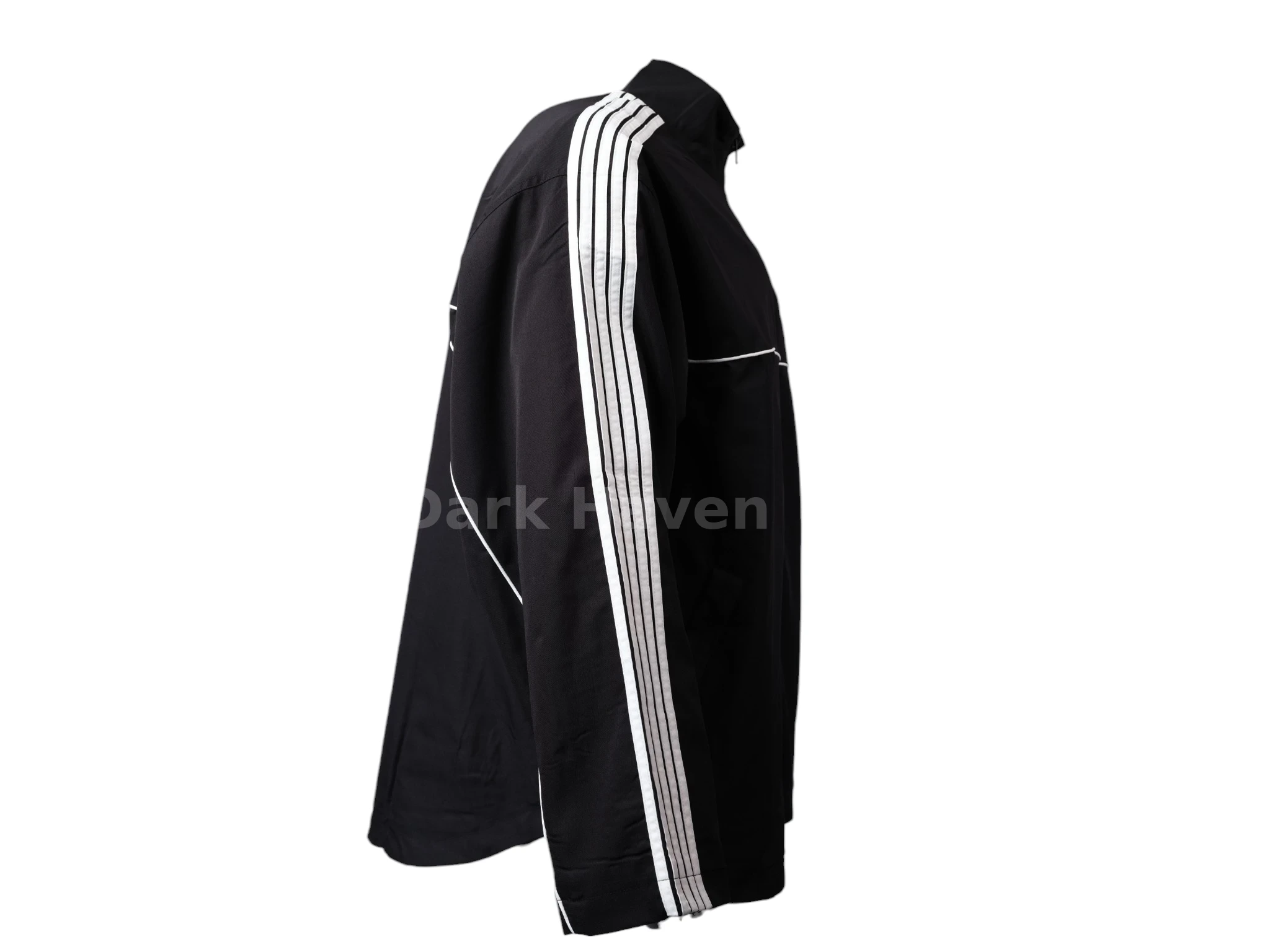Oversized Striped Logo-Embroidered Recycled-Shell Track Jacket