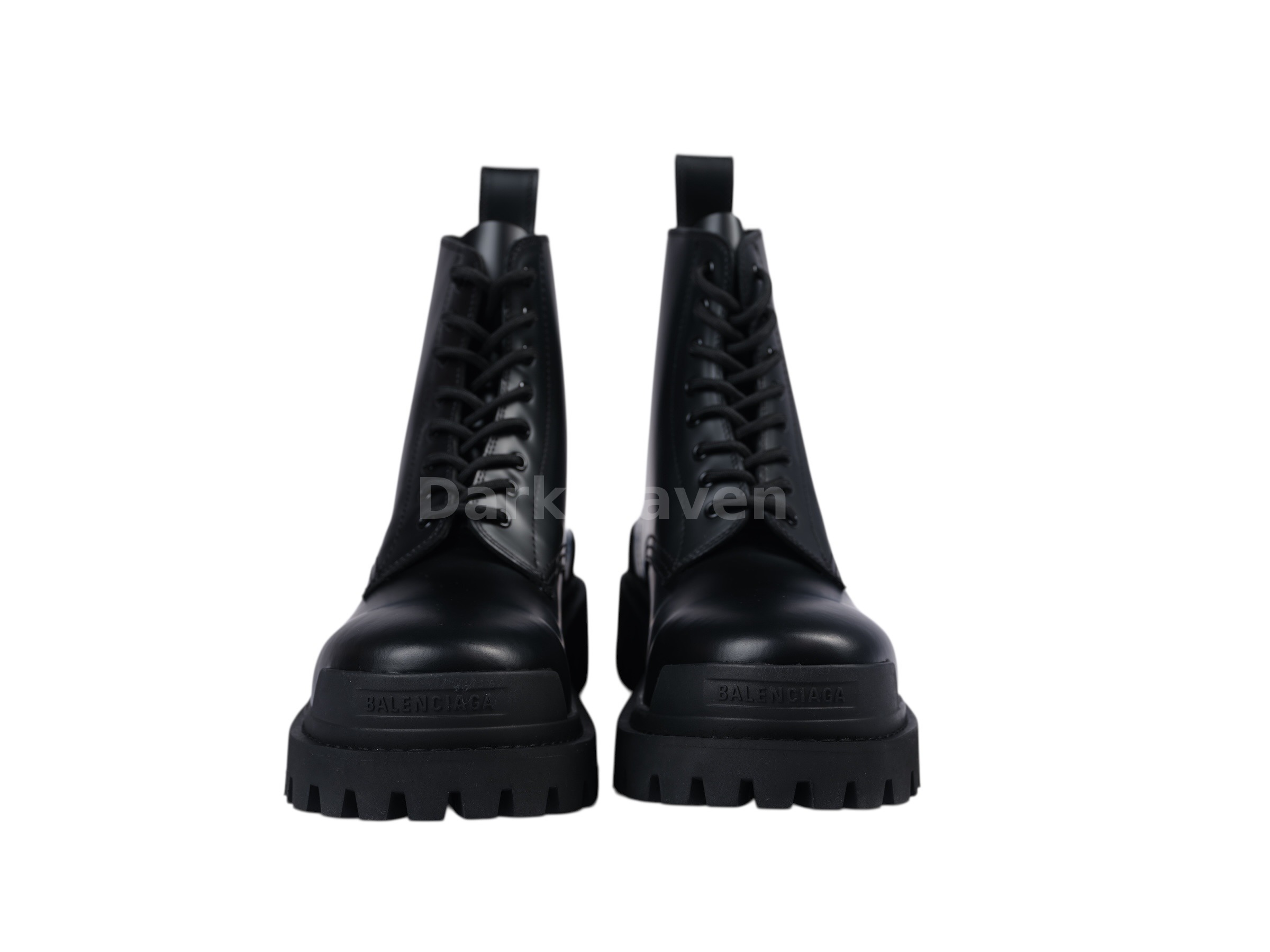 Balenciaga Strike Boots Leather Black
