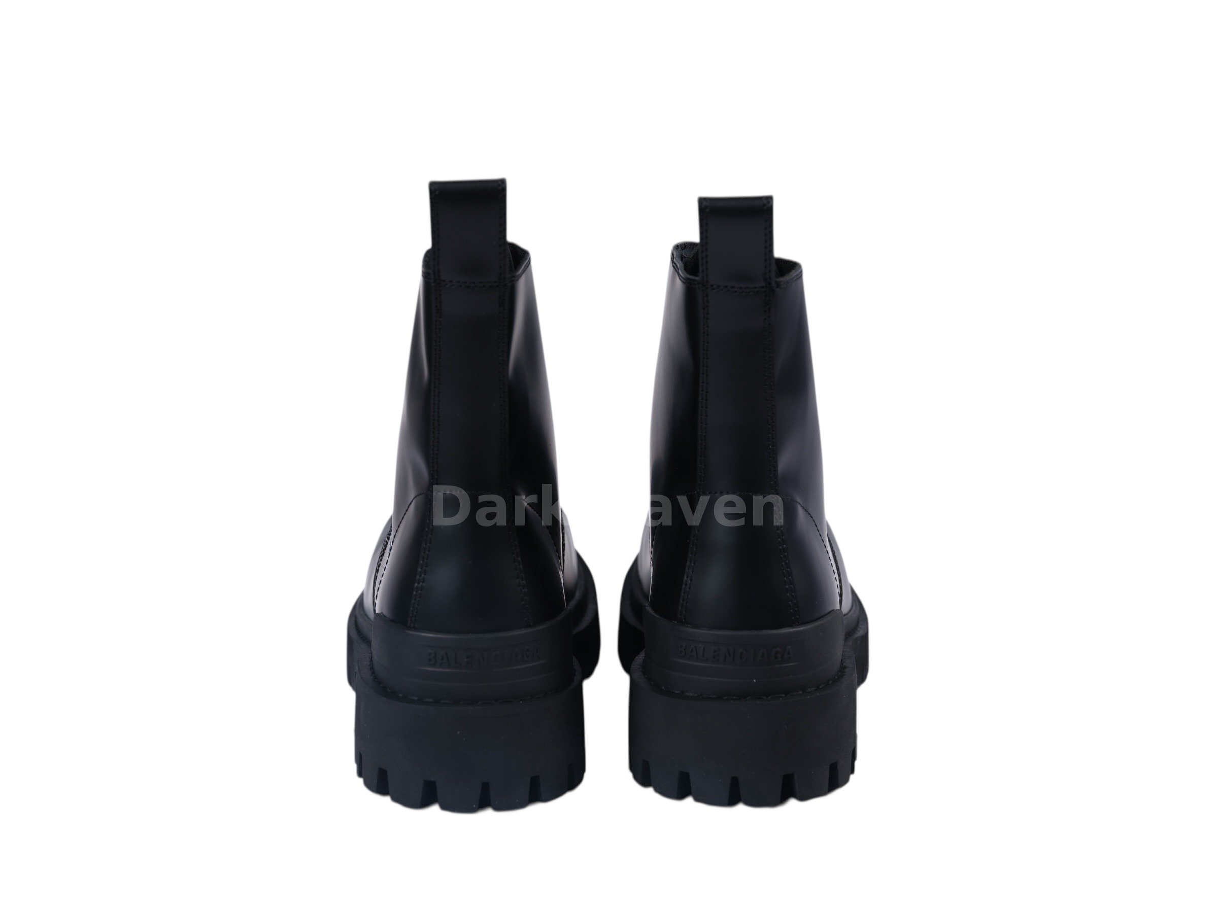 Balenciaga Strike Boots Leather Black