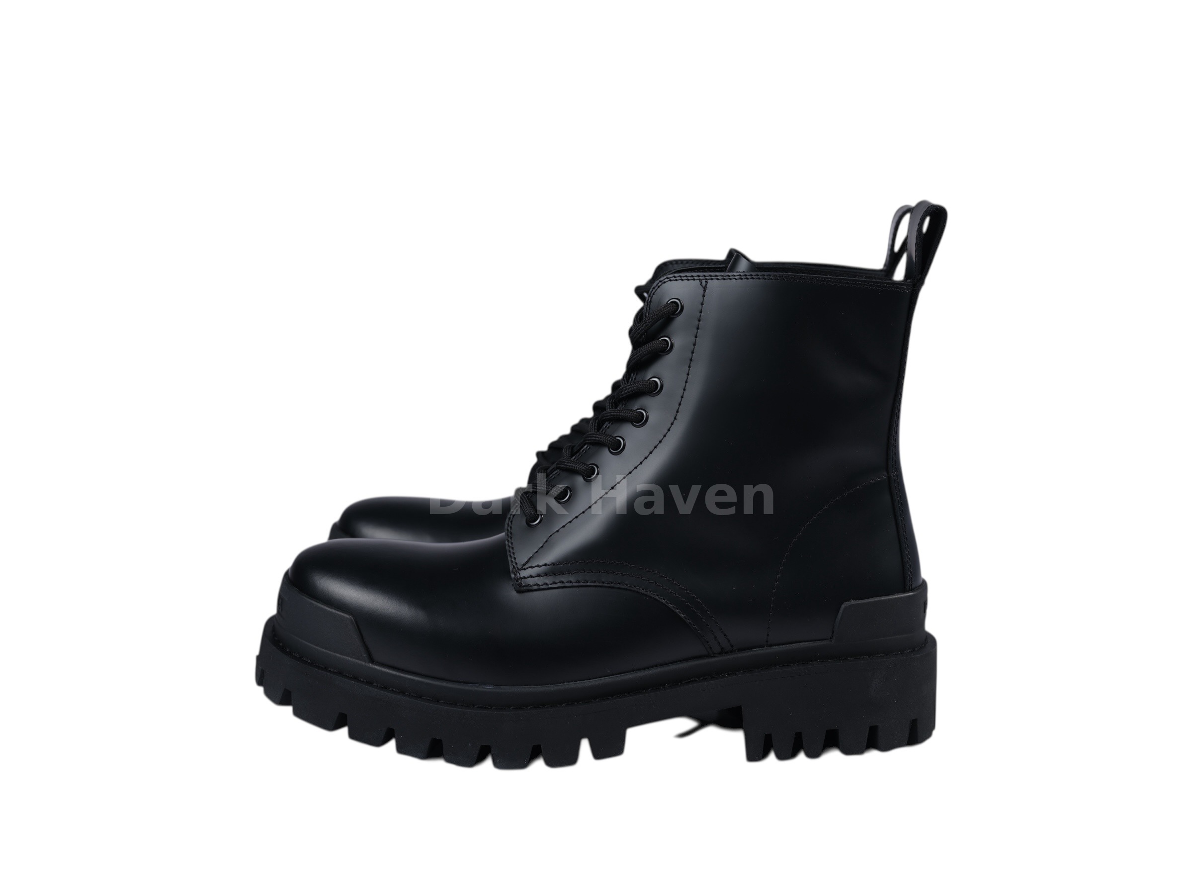 Balenciaga Strike Boots Leather Black