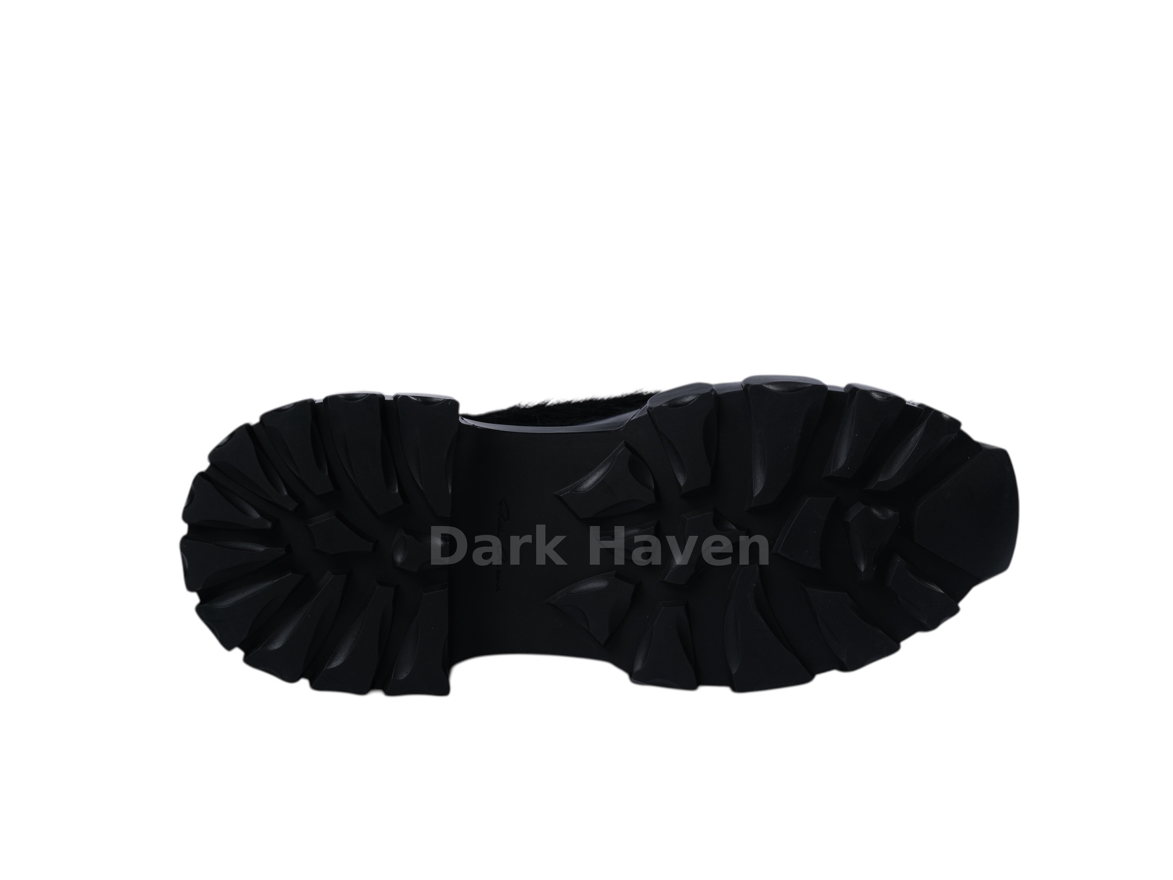 Beatle Bozo Tractor Pony Hair Boots Black