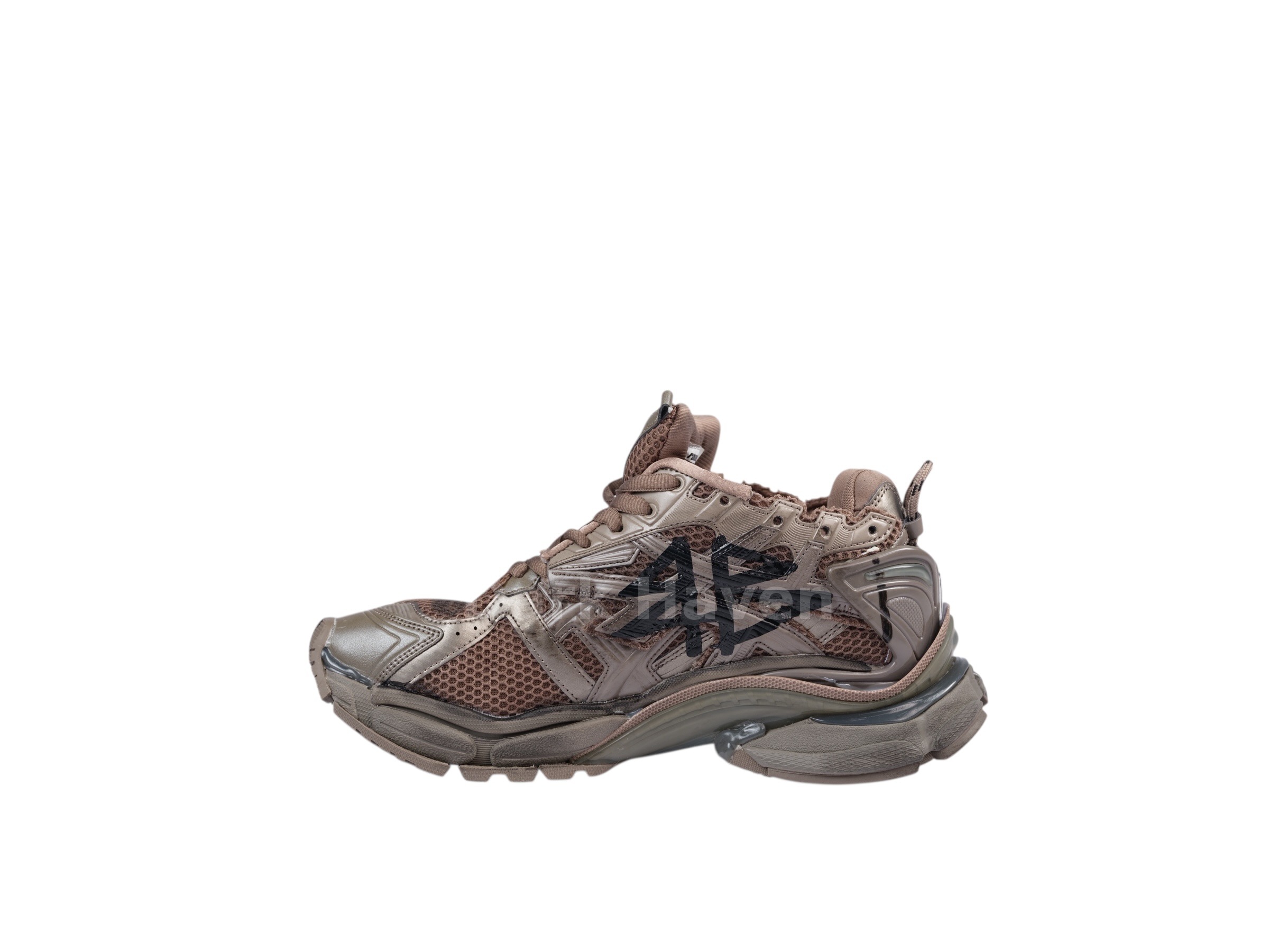 Runner Graffiti Dark Taupe / Black