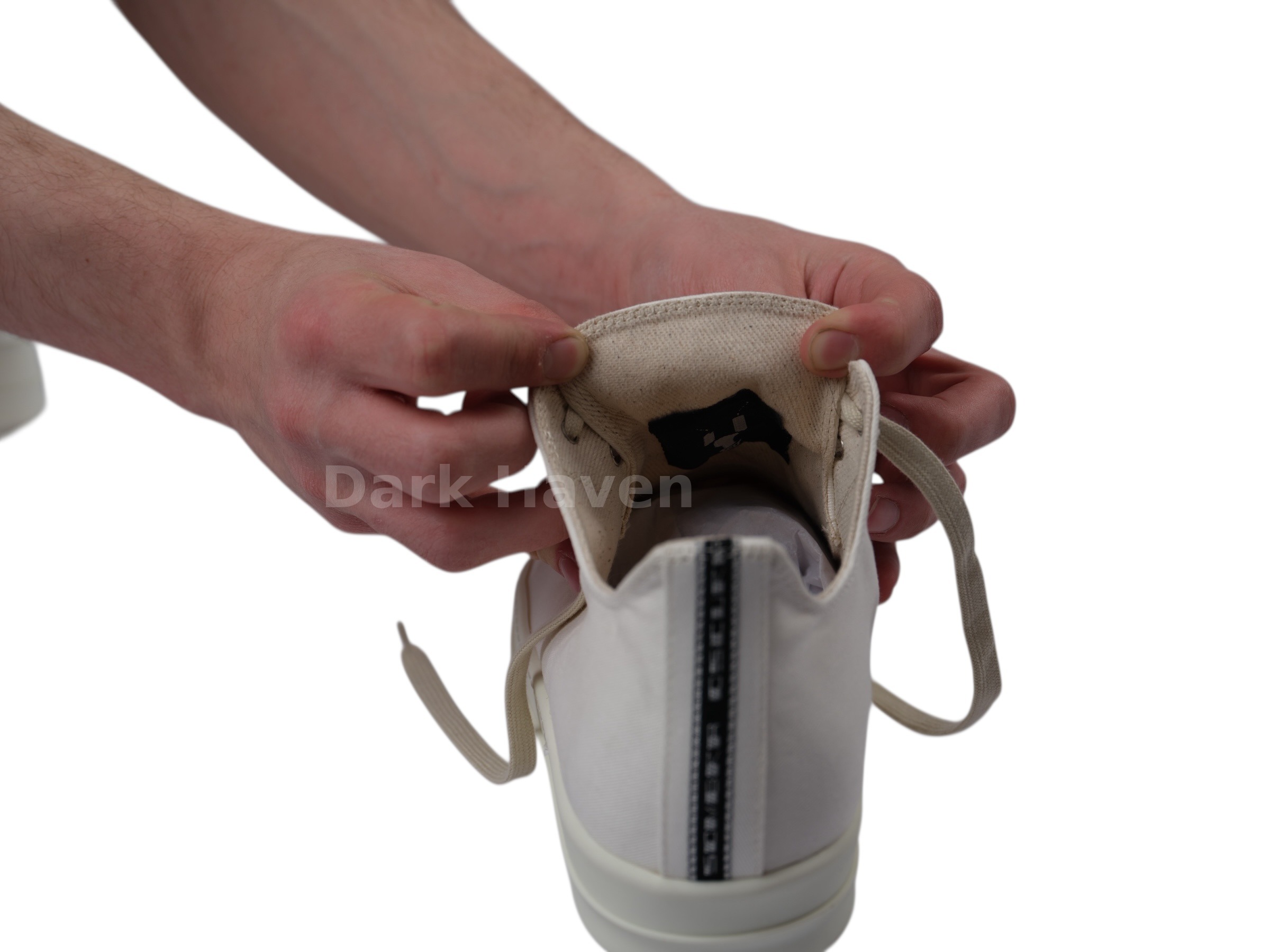 Chalk White Ramones Low Top Sneakers