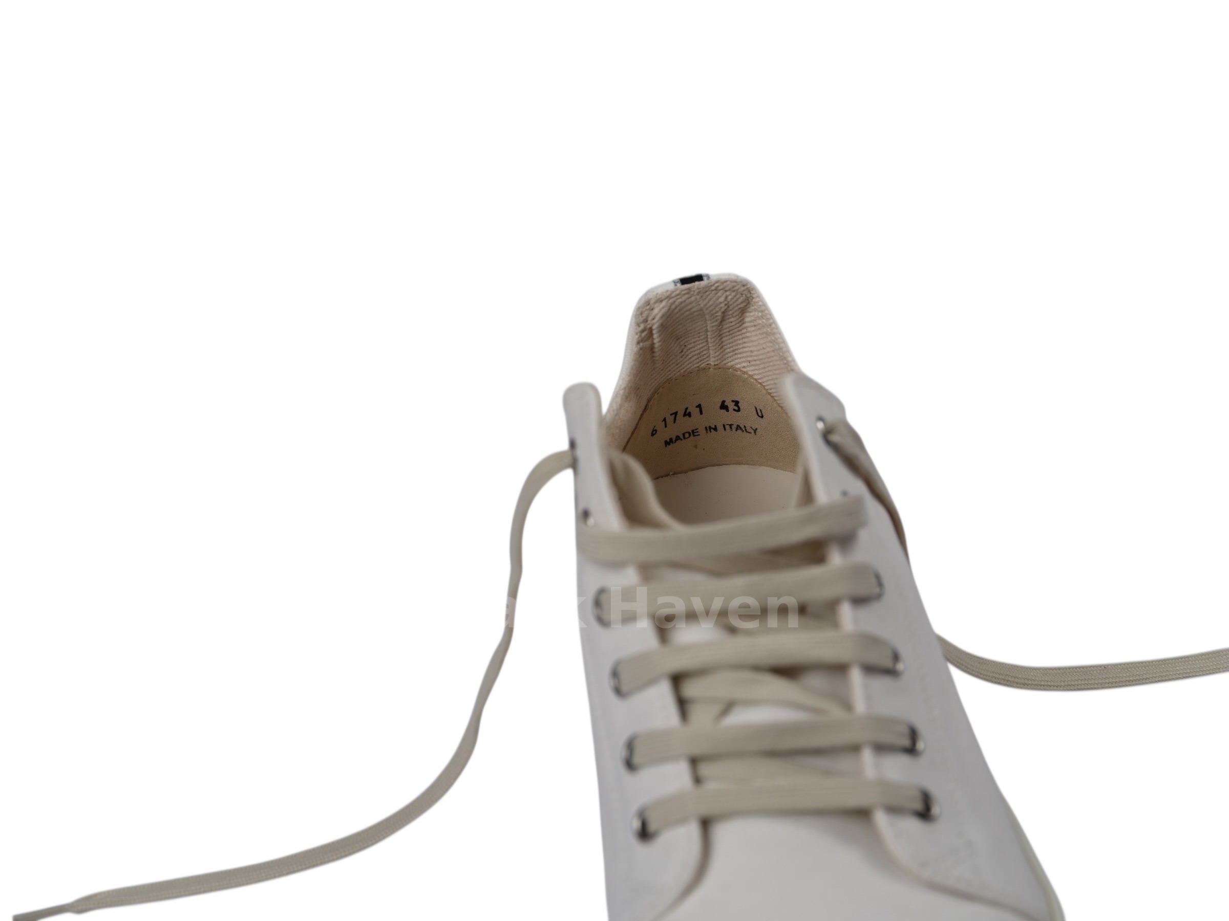 Chalk White Ramones Low Top Sneakers