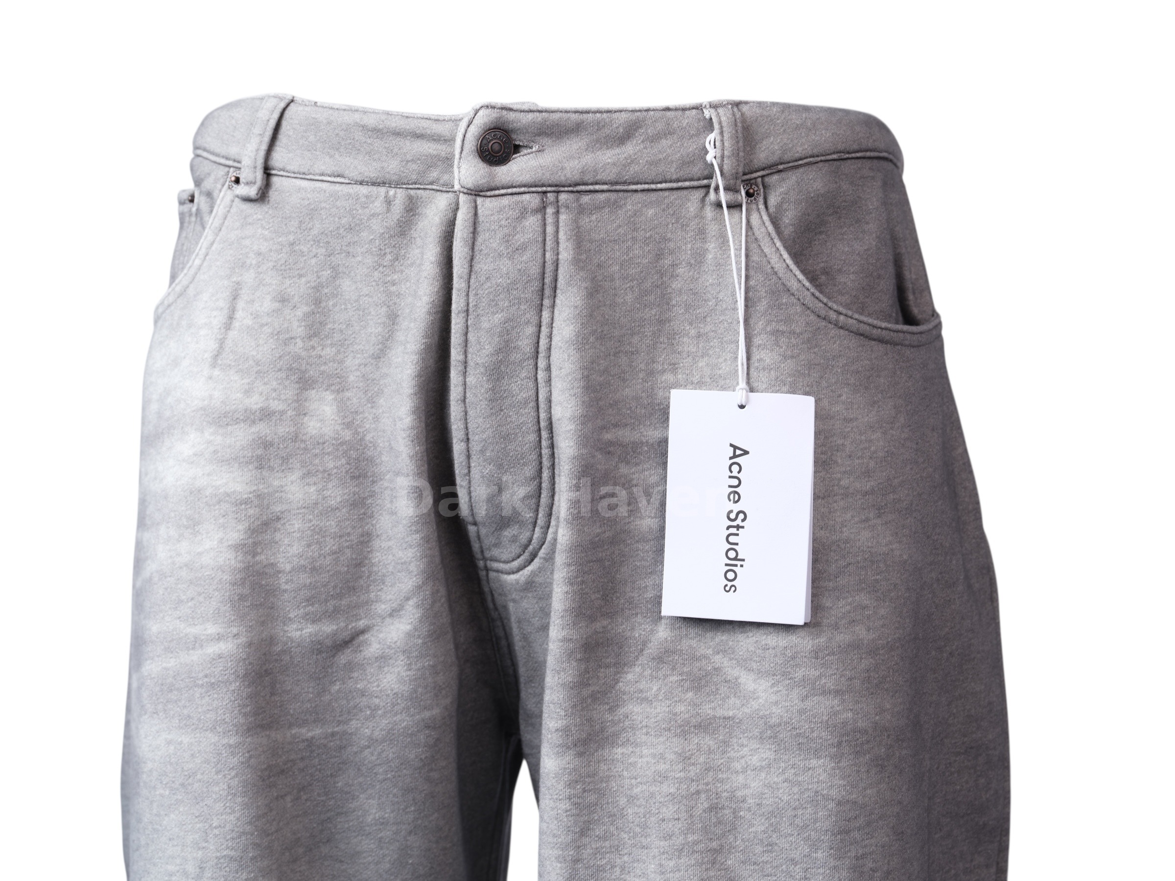 Wide Leg Grey Washed Jeans
