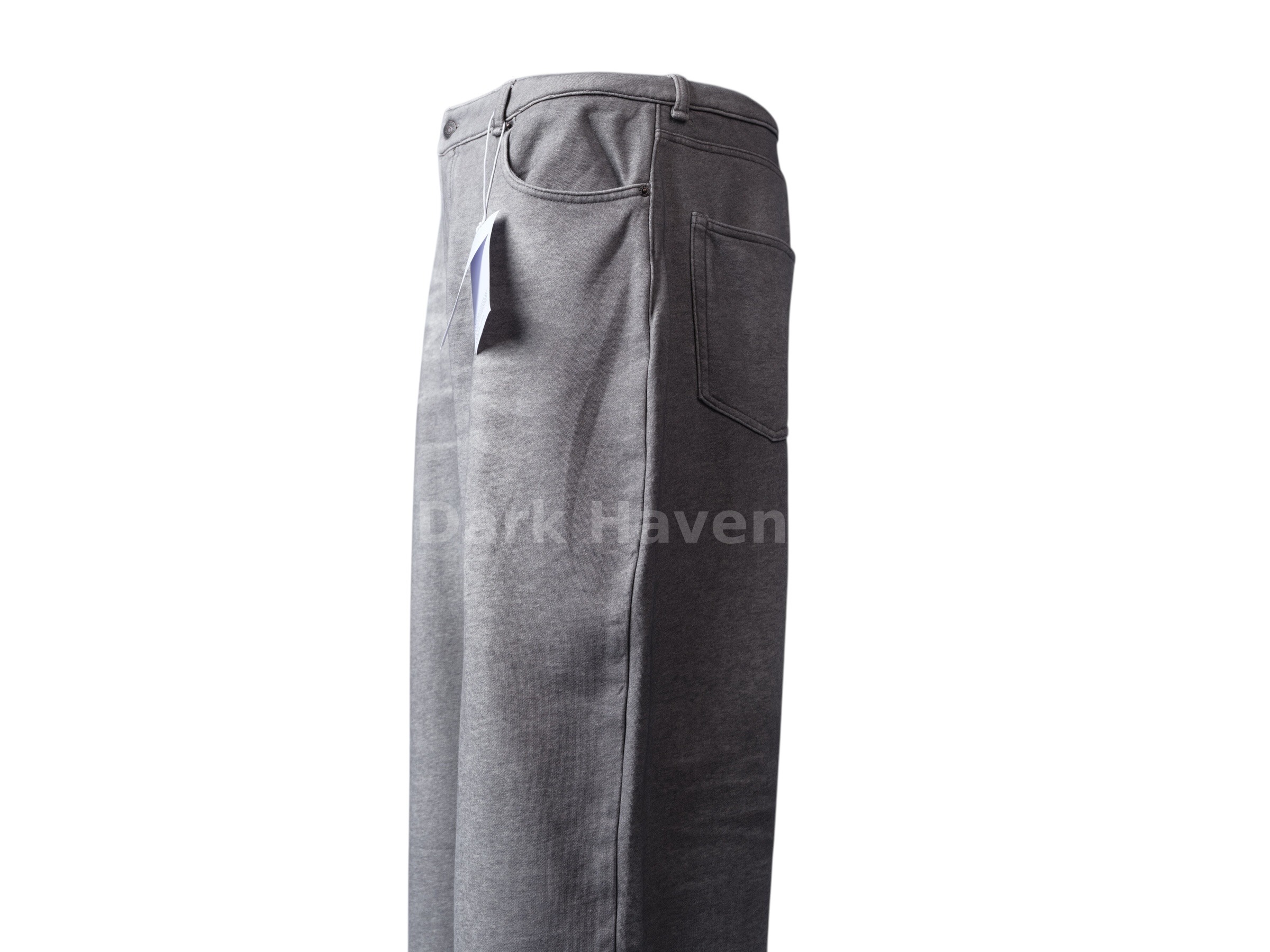 Wide Leg Grey Washed Jeans