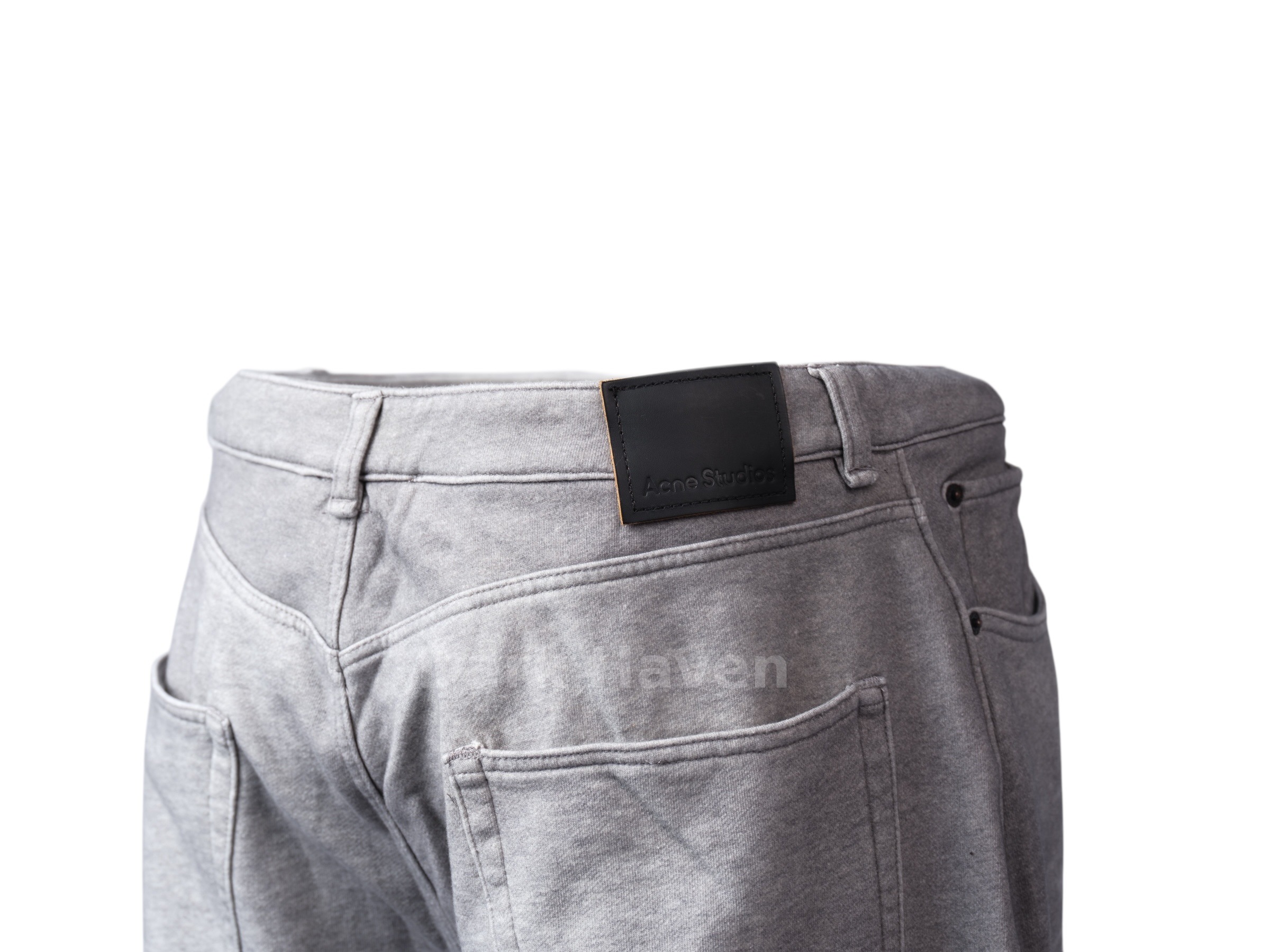Wide Leg Grey Washed Jeans