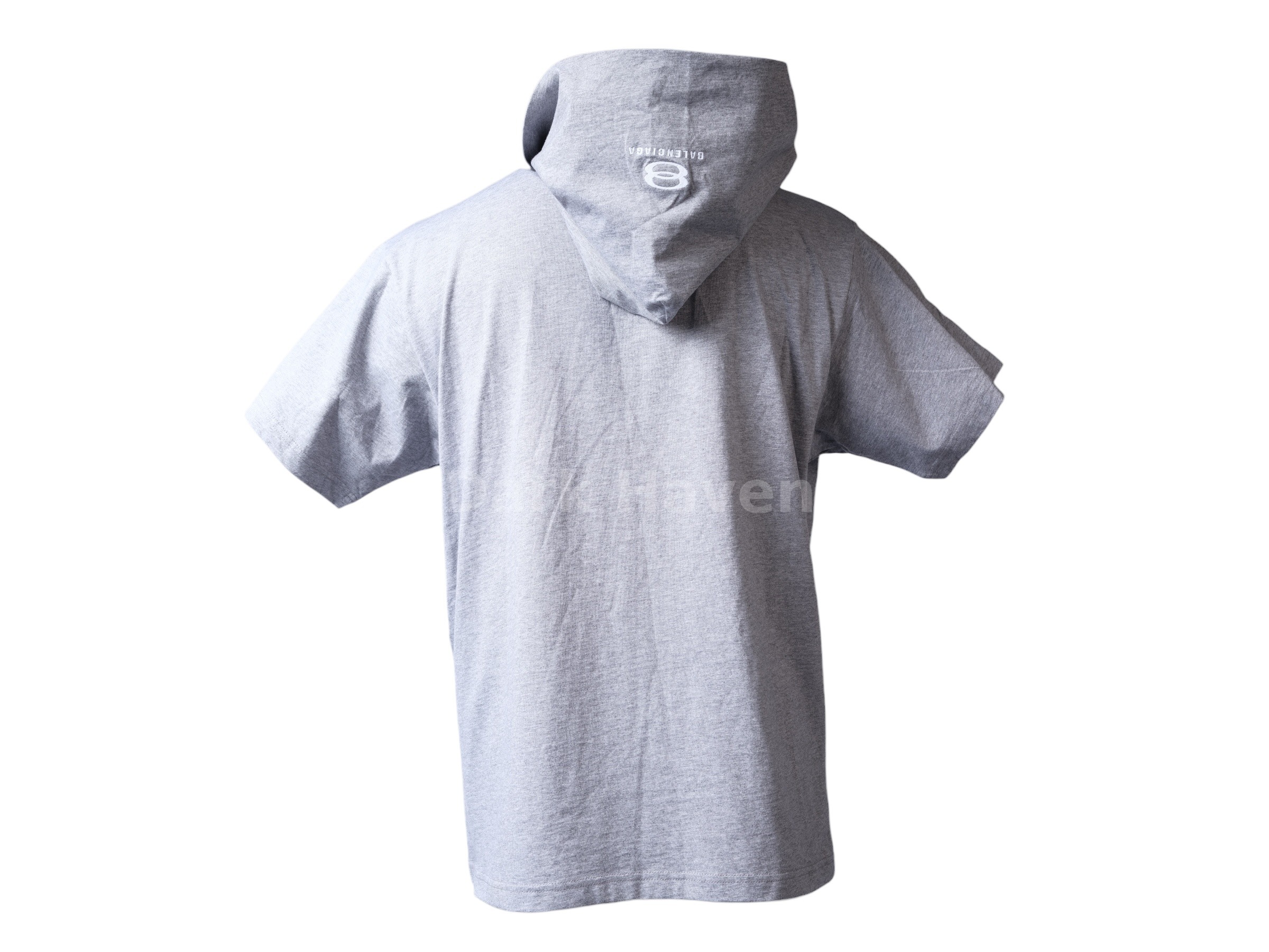 Incognito Hooded Scarf Detail T-Shirt Grey