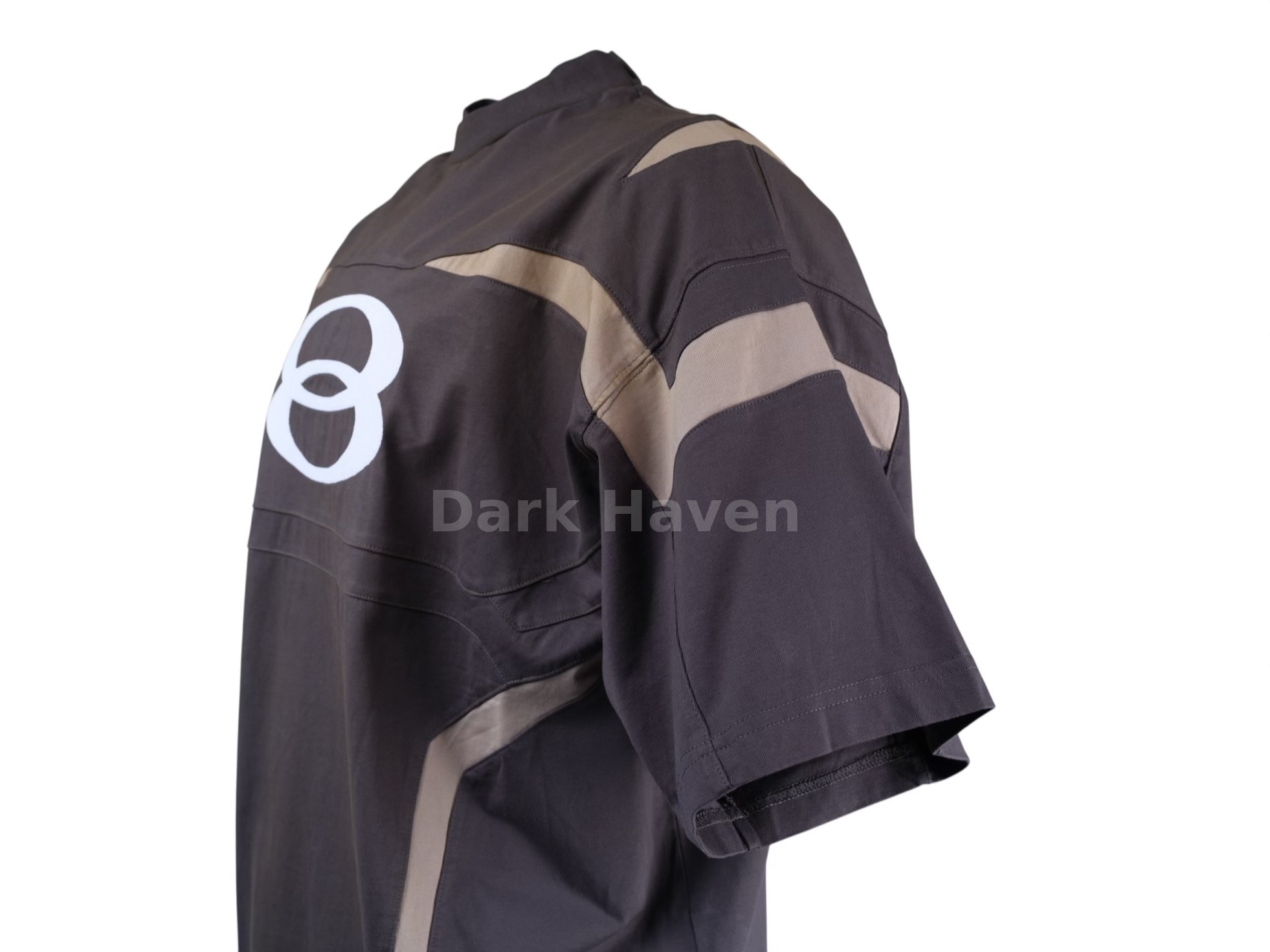 Biker Panel T-Shirt Grey