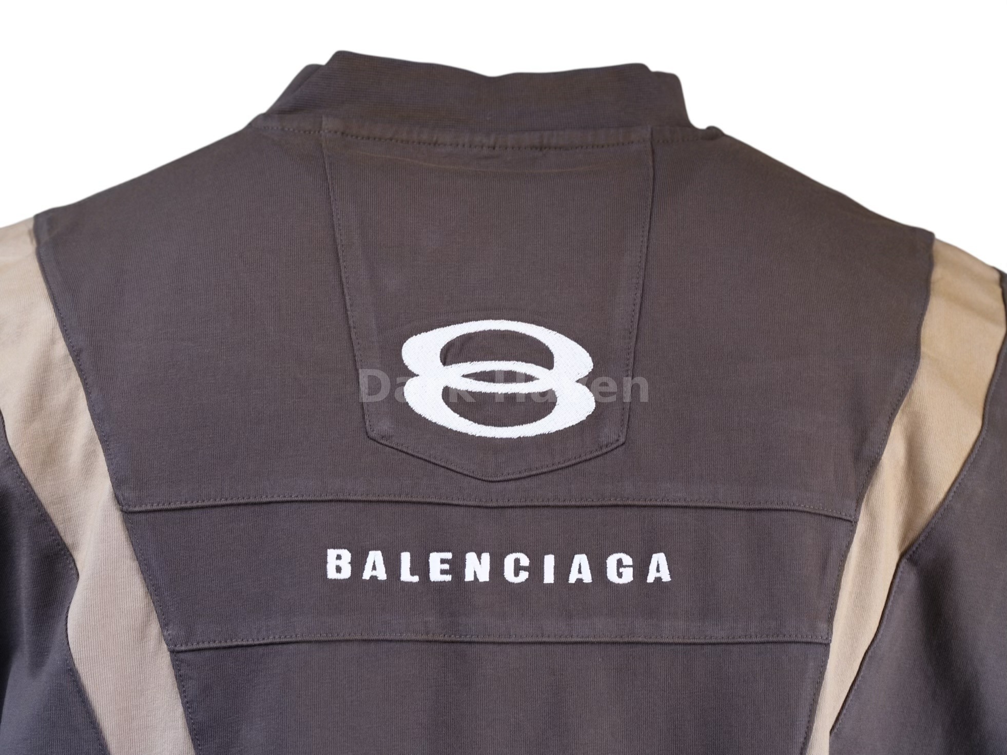 Biker Panel T-Shirt Grey
