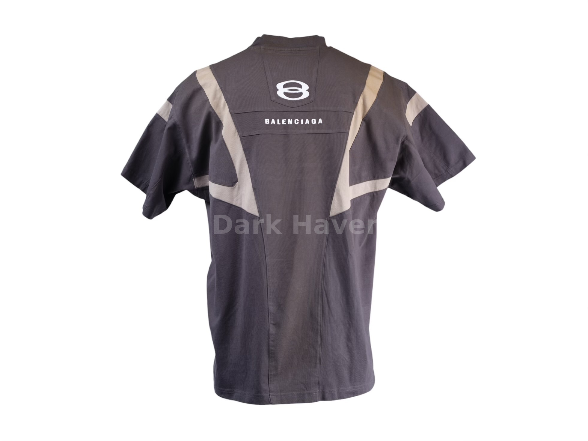 Biker Panel T-Shirt Grey