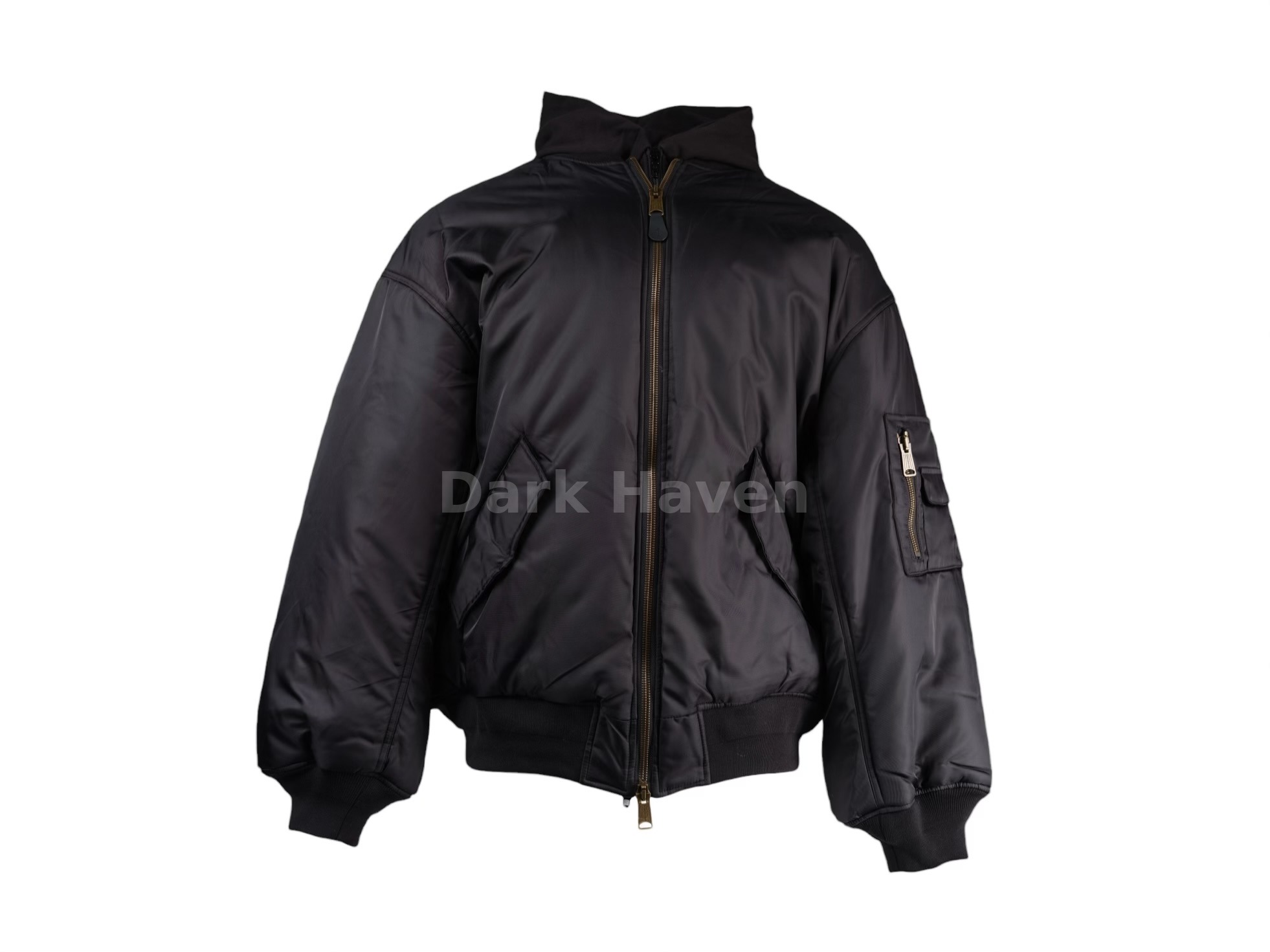 Paris All In Bomber Hooded Jacket Black