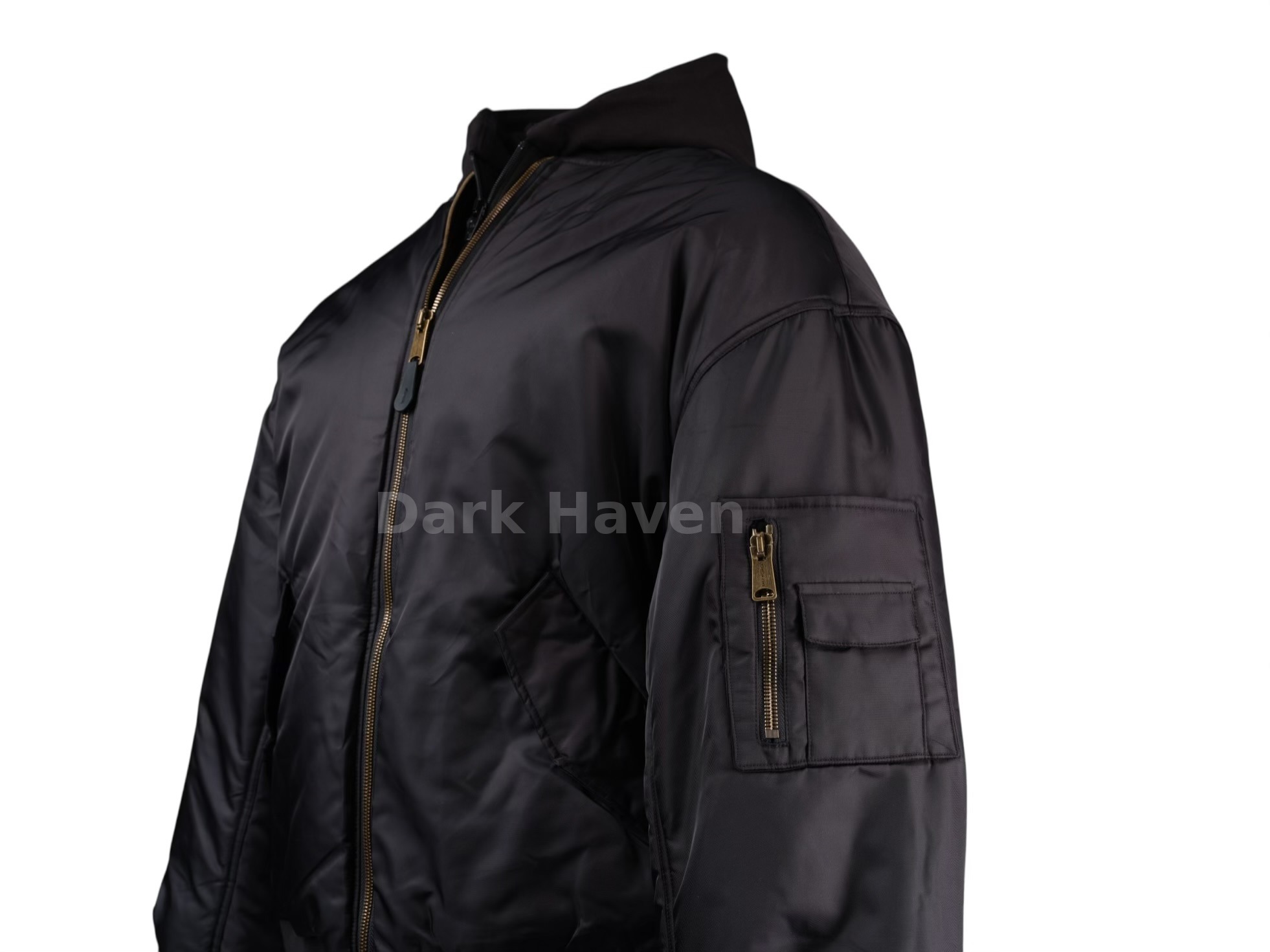 Paris All In Bomber Hooded Jacket Black