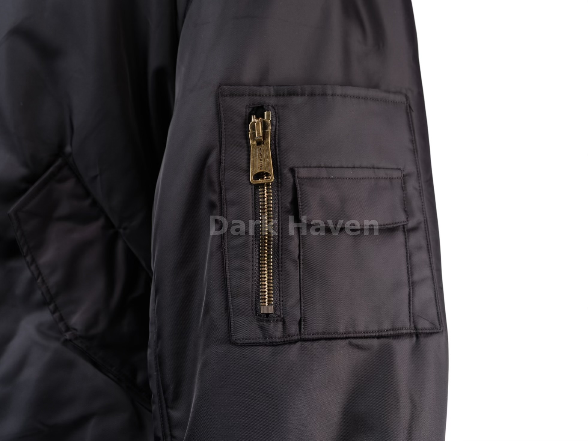 Paris All In Bomber Hooded Jacket Black