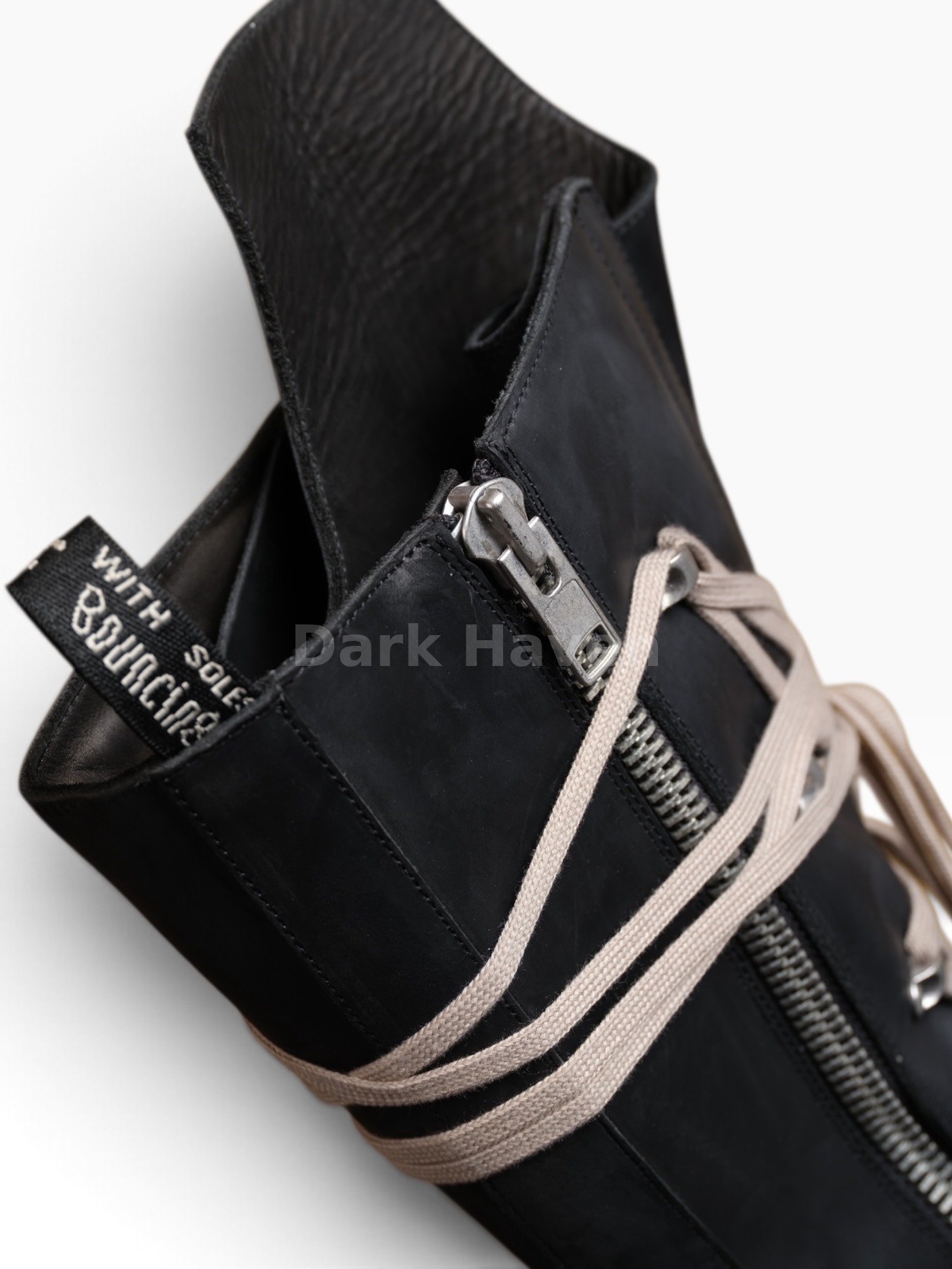 Rick Owens x Dr. Martens 1B60 Quad Sole Pentalace Boots