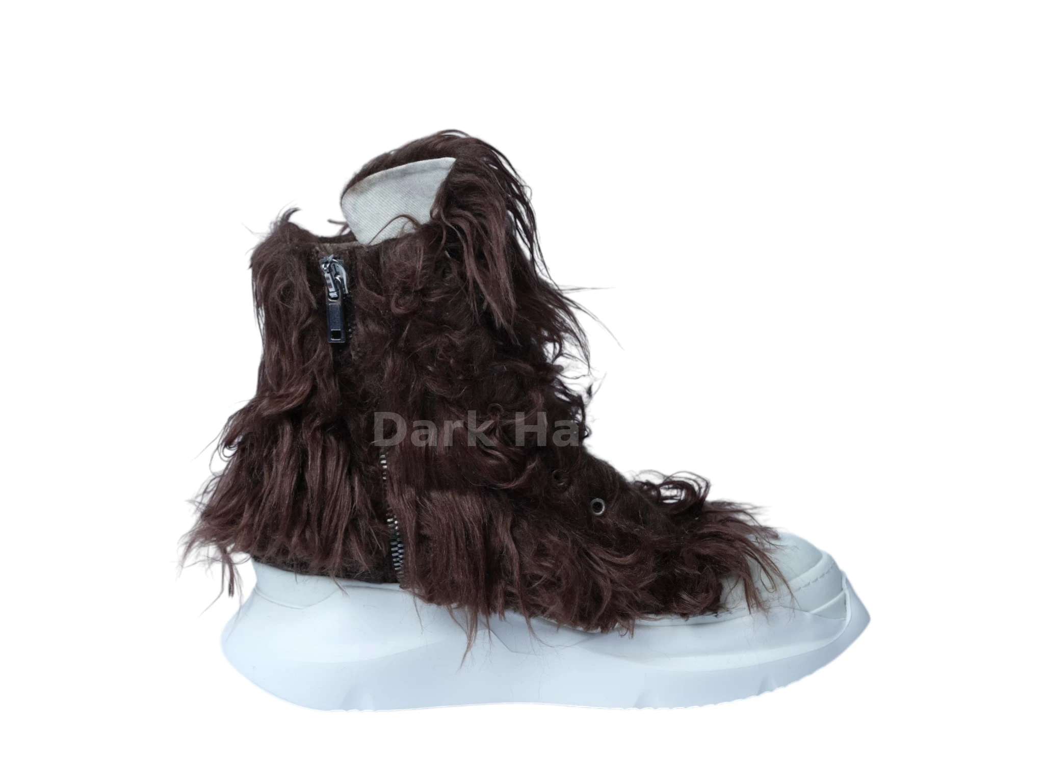Abstract Fur Yeti Dust High Sneakers