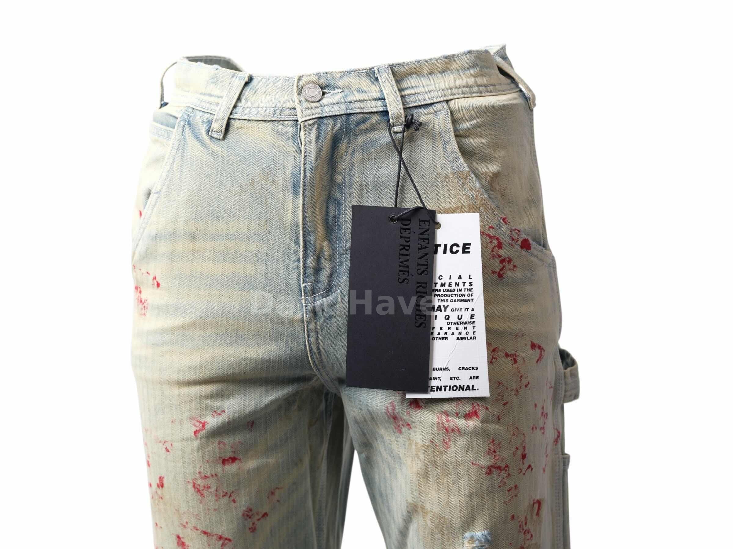 Blood Paint Distressed Jeans