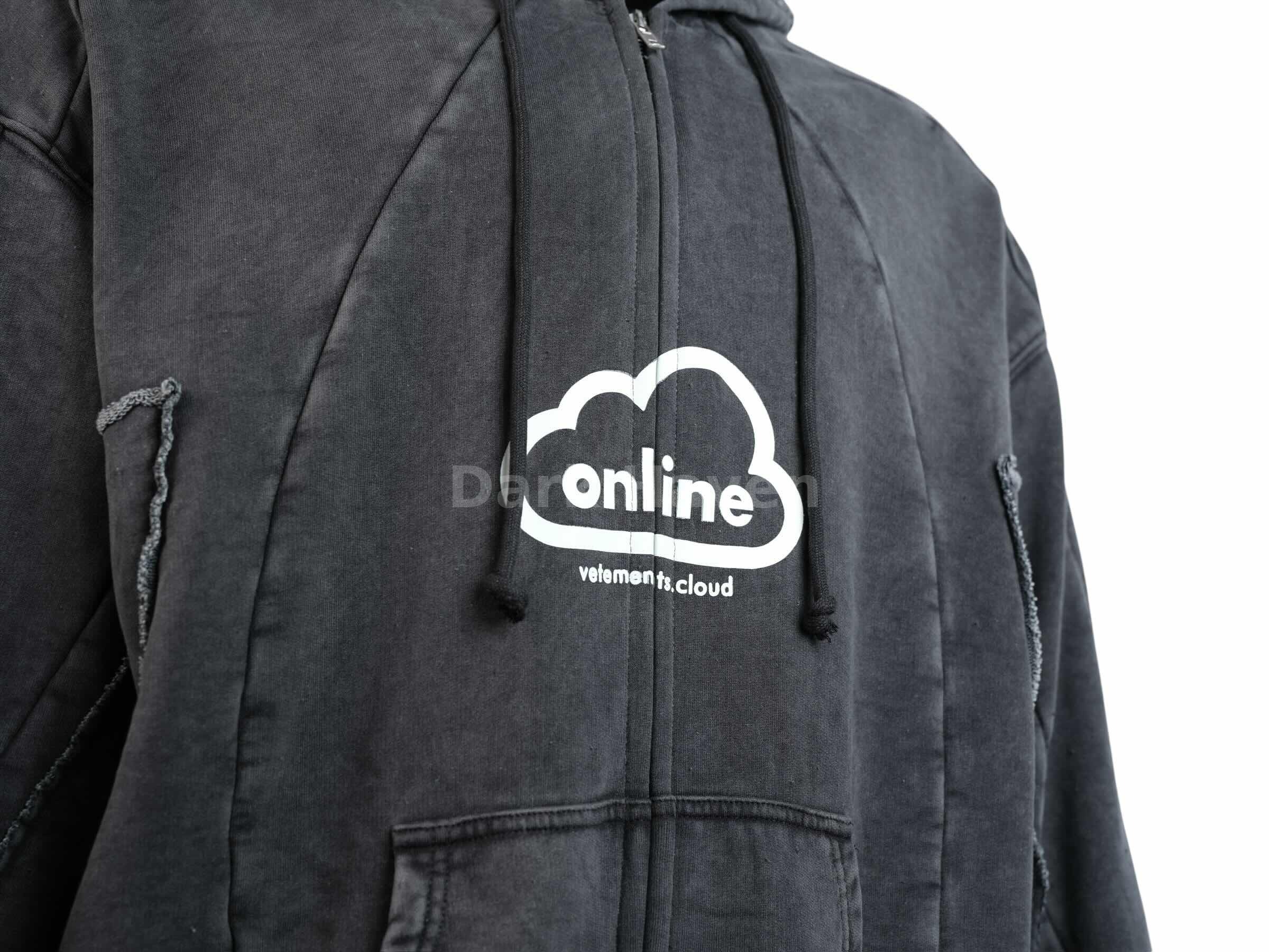 Cloud Zip Up Hoodie Grey