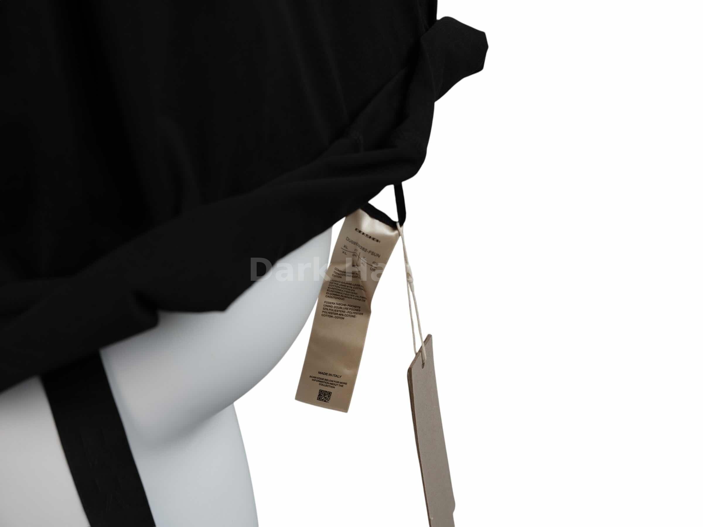 LIDO S/S 24 Oversized Long Tee Black