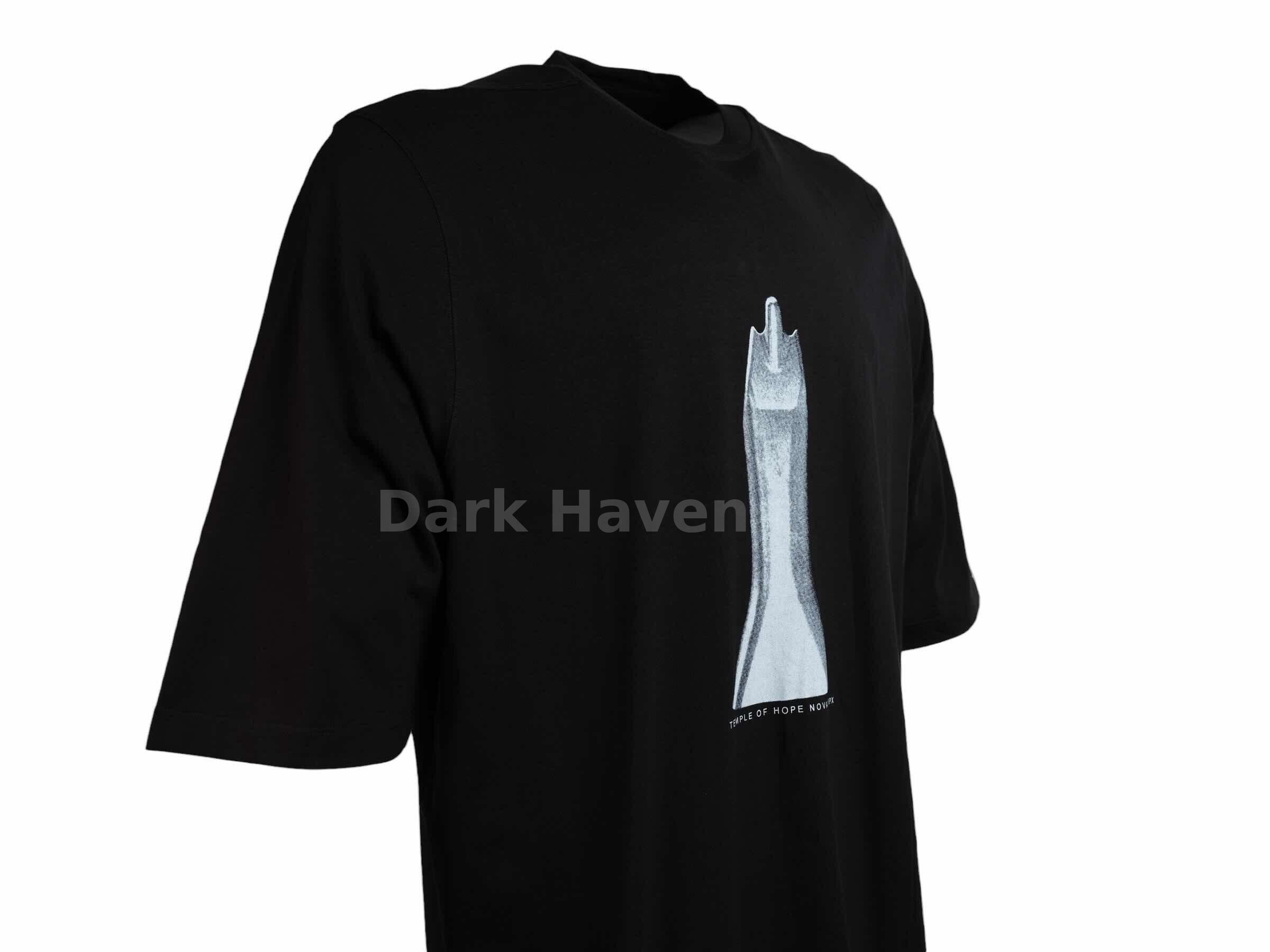 HOLLYWOOD S/S 25 Temple of Hope Oversized Tee Black