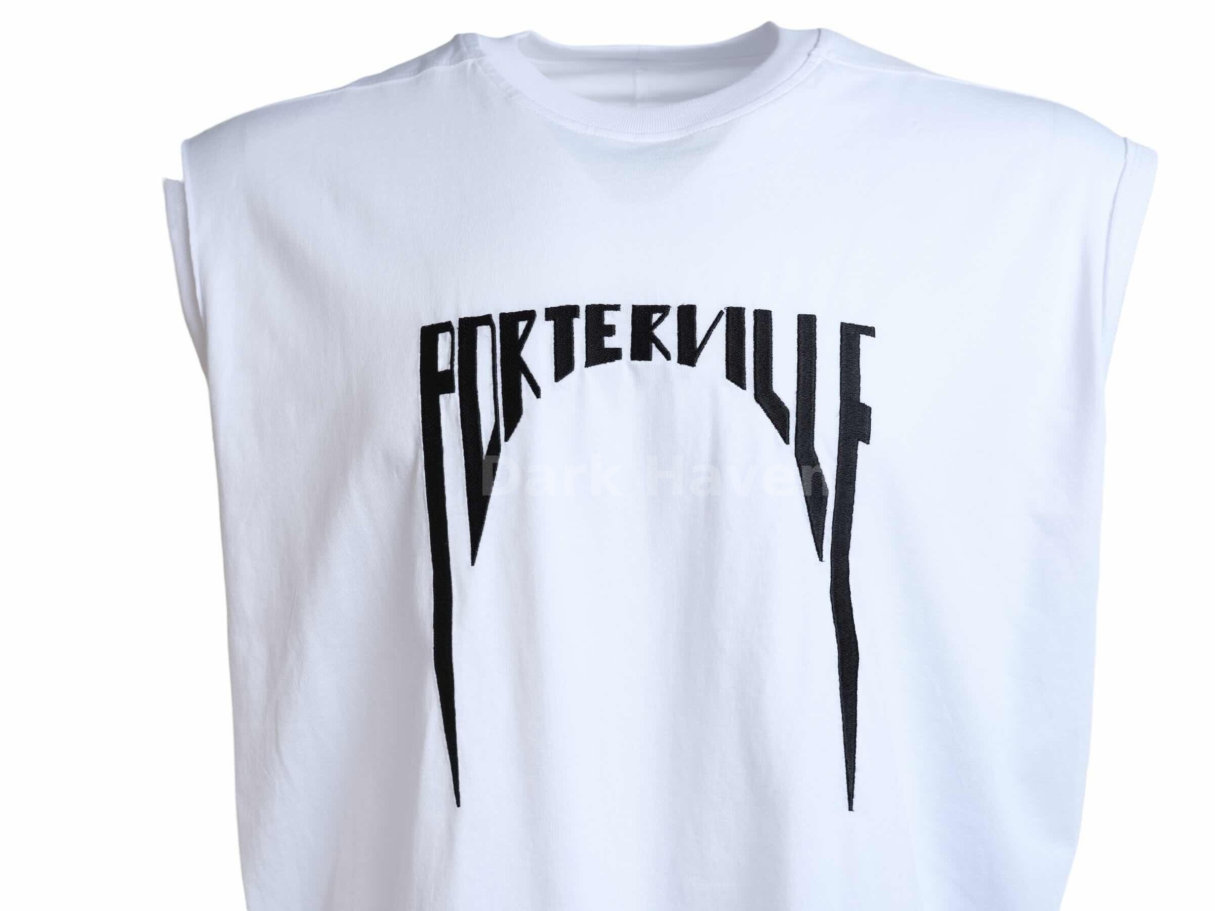 PORTERVILLE F/W 24 Sleeveless Logo Tee White