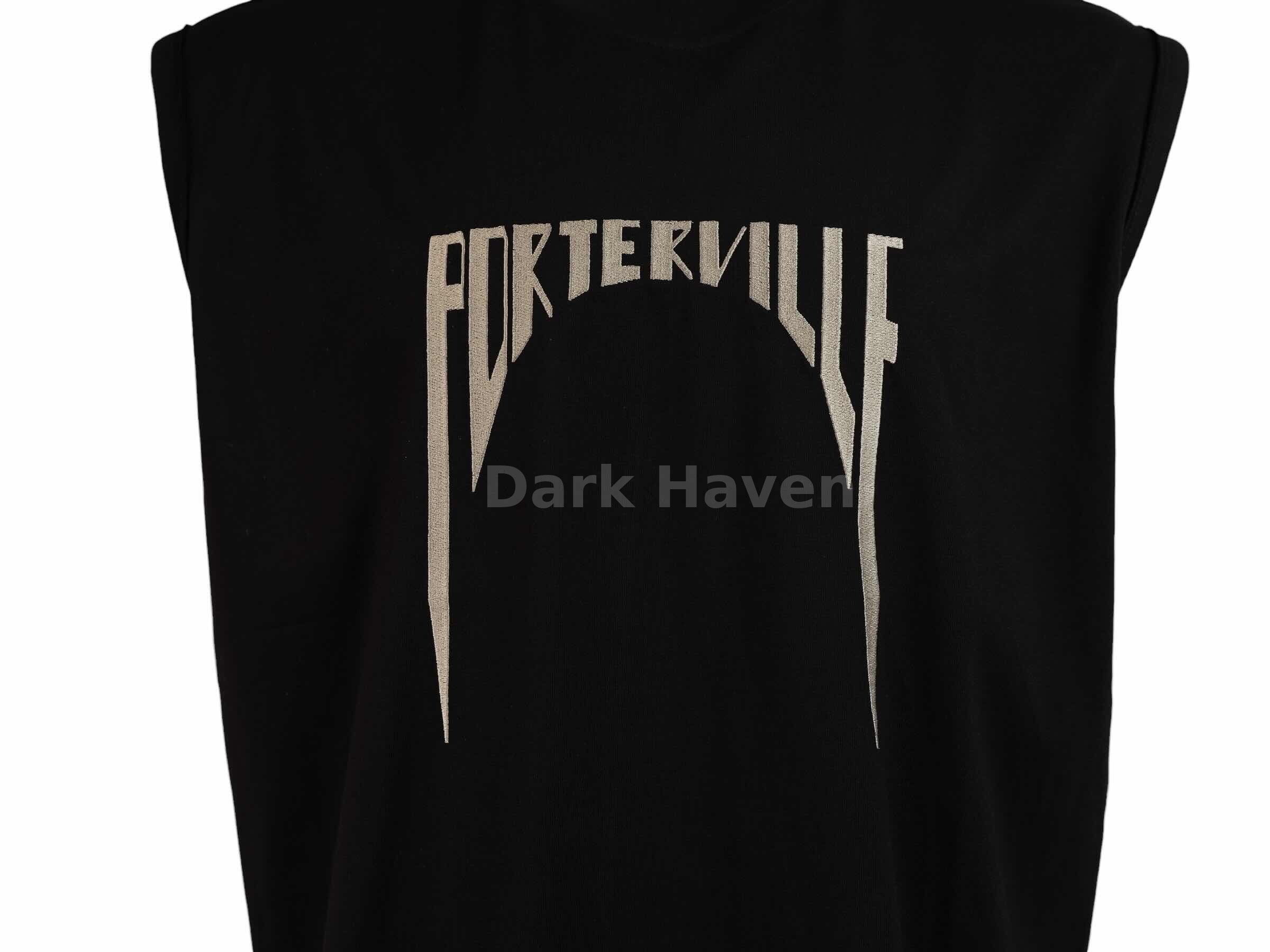 PORTERVILLE F/W 24 Sleeveless Logo Tee Black
