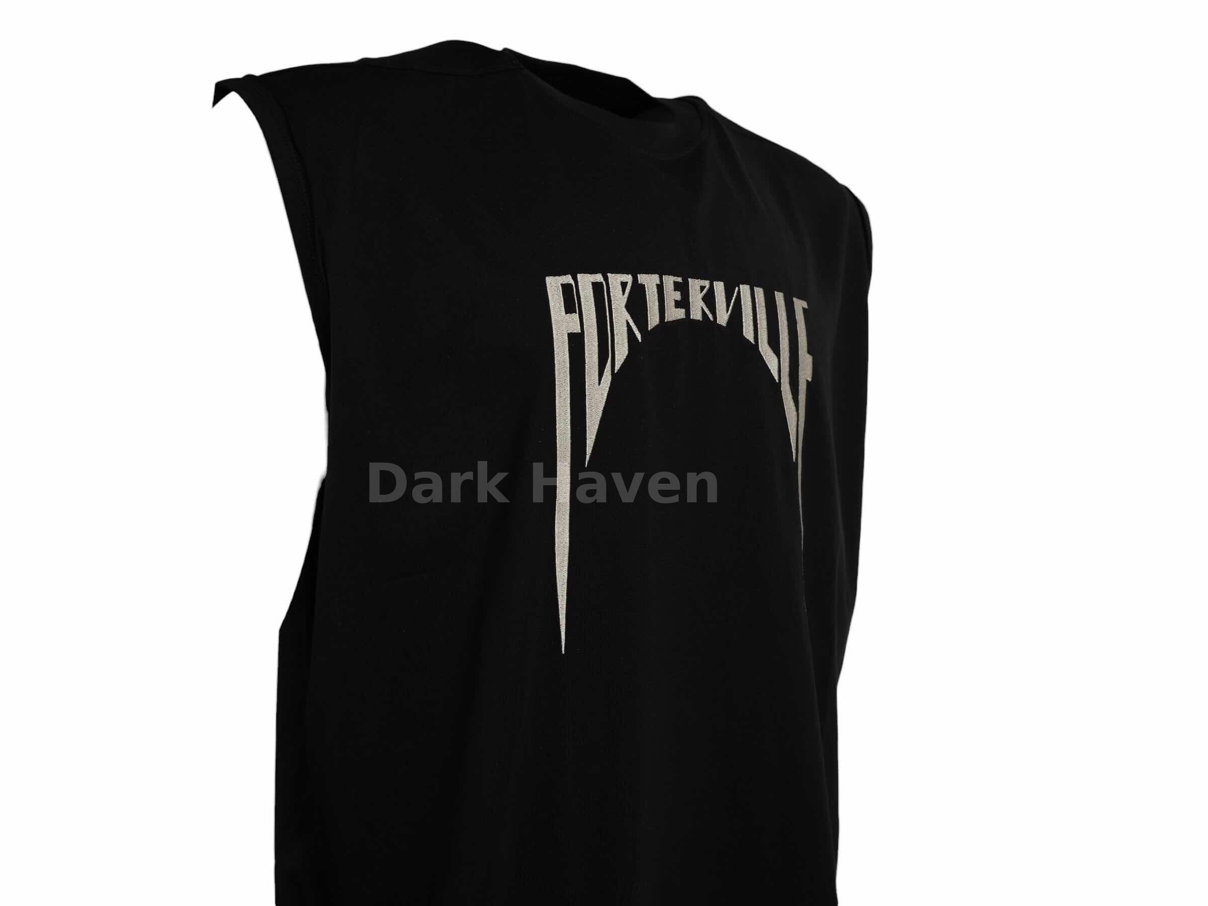 PORTERVILLE F/W 24 Sleeveless Logo Tee Black