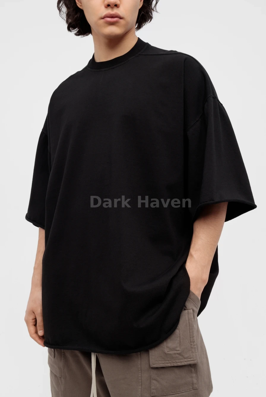 LIDO S/S 24 Oversized Long Tee Black