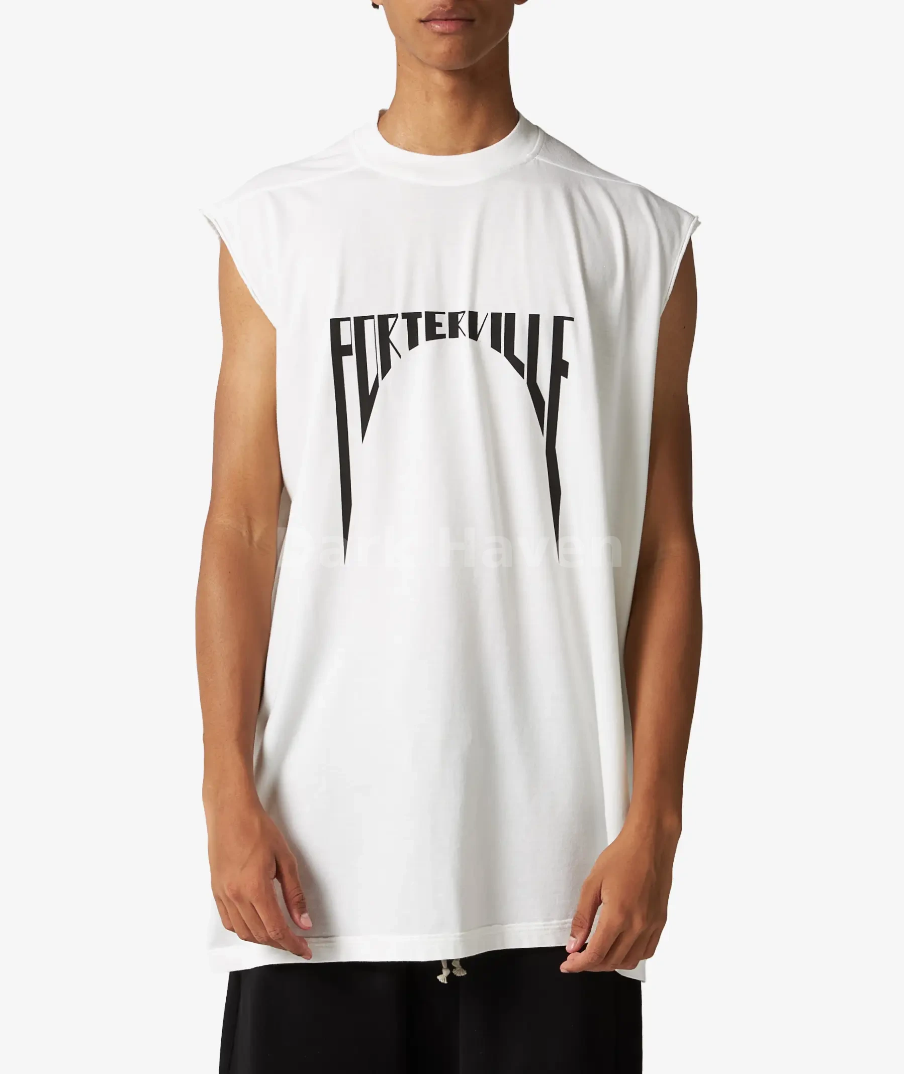 PORTERVILLE F/W 24 Sleeveless Logo Tee White