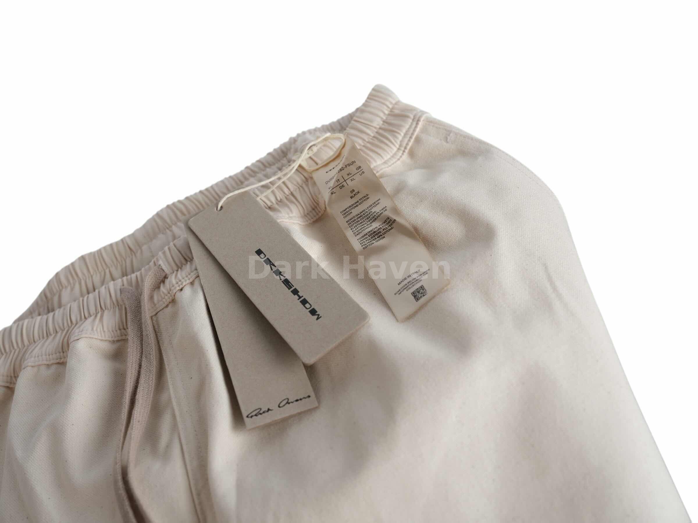Rick Owens Cotton Drawstring Shorts