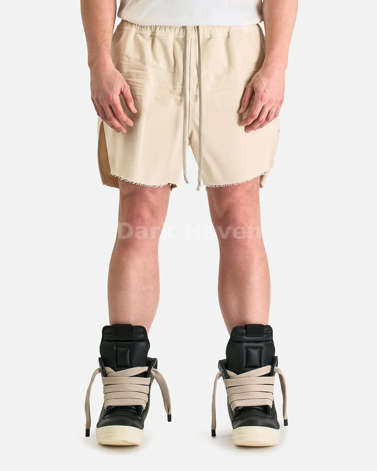 Rick Owens Cotton Drawstring Shorts