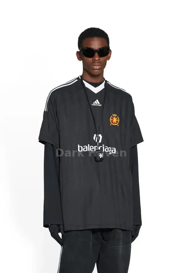 Adidas Soccer T-shirt Oversized Black