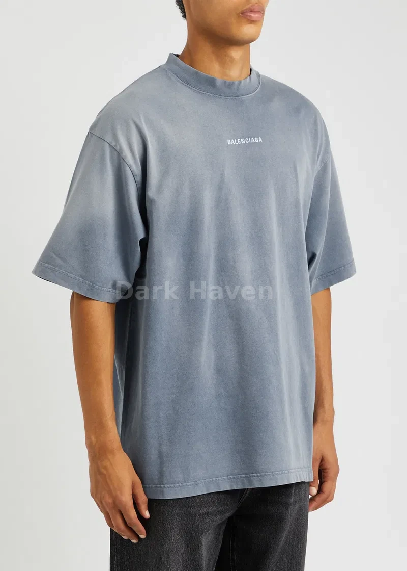 Logo-Embroidered Washed Cotton T-Shirt